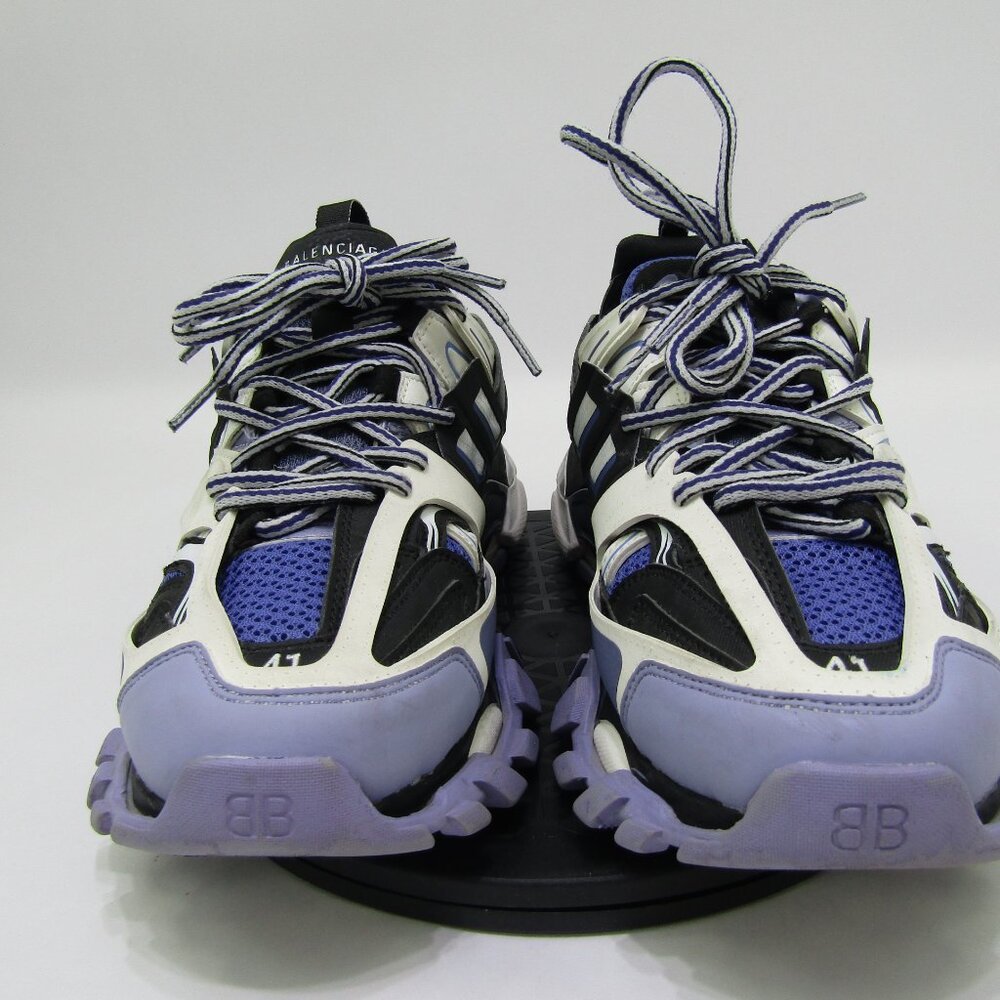 Balenciaga Track Sneakers Mens 8 Purple & Black 542023 Lace Up Activewear Logo - Picture 2 of 11
